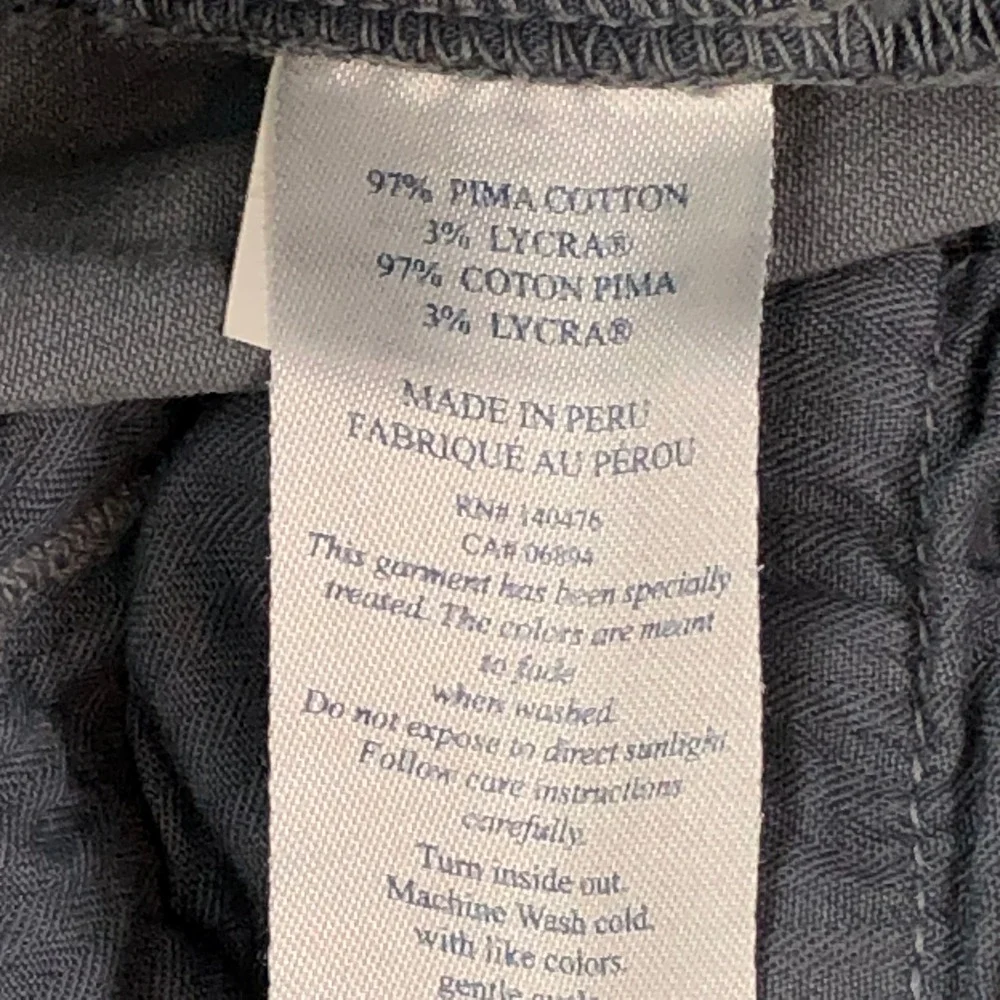 Faherty Mens Chino Shorts 35 Gray Stretch Coastal Casual Pima Cotton Organic